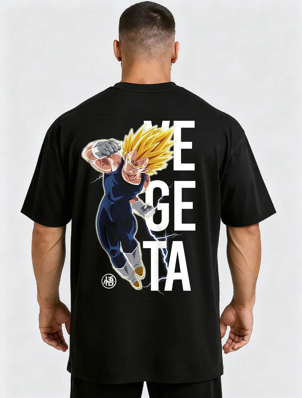 Camiseta Oversized Vegeta Sayan