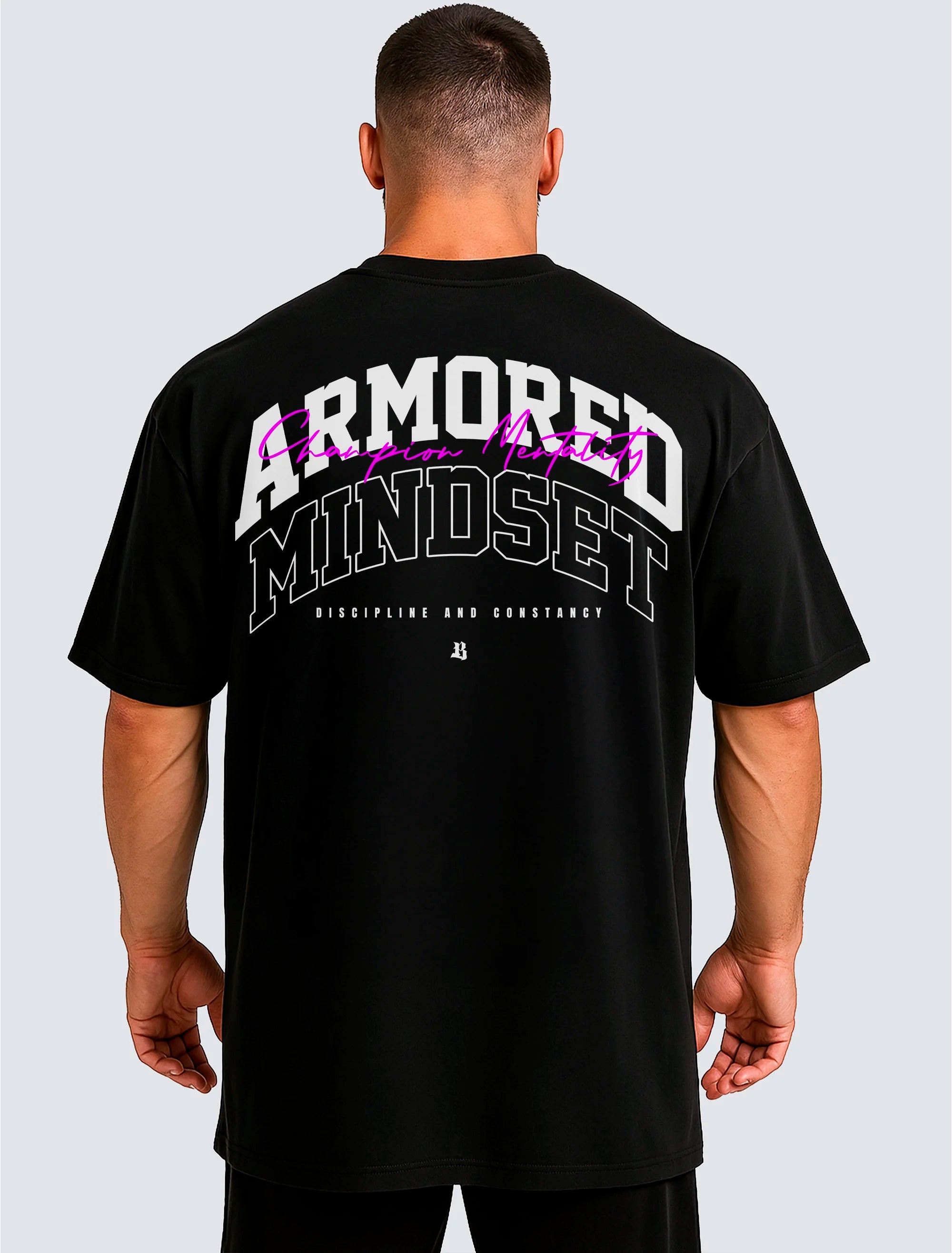Camiseta Oversized Armored Mindset Preto