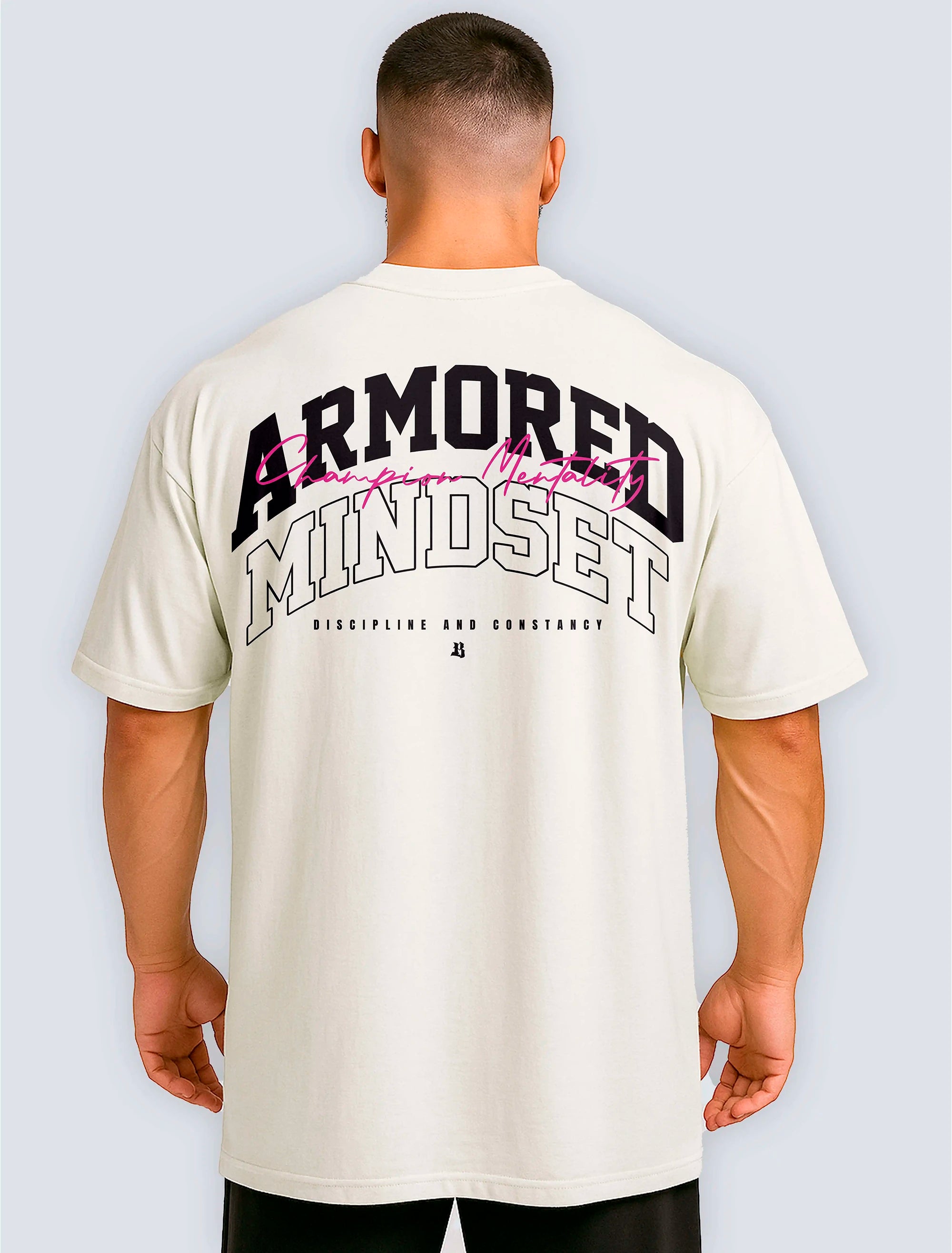 Camiseta Oversized Armored Mindset Off White