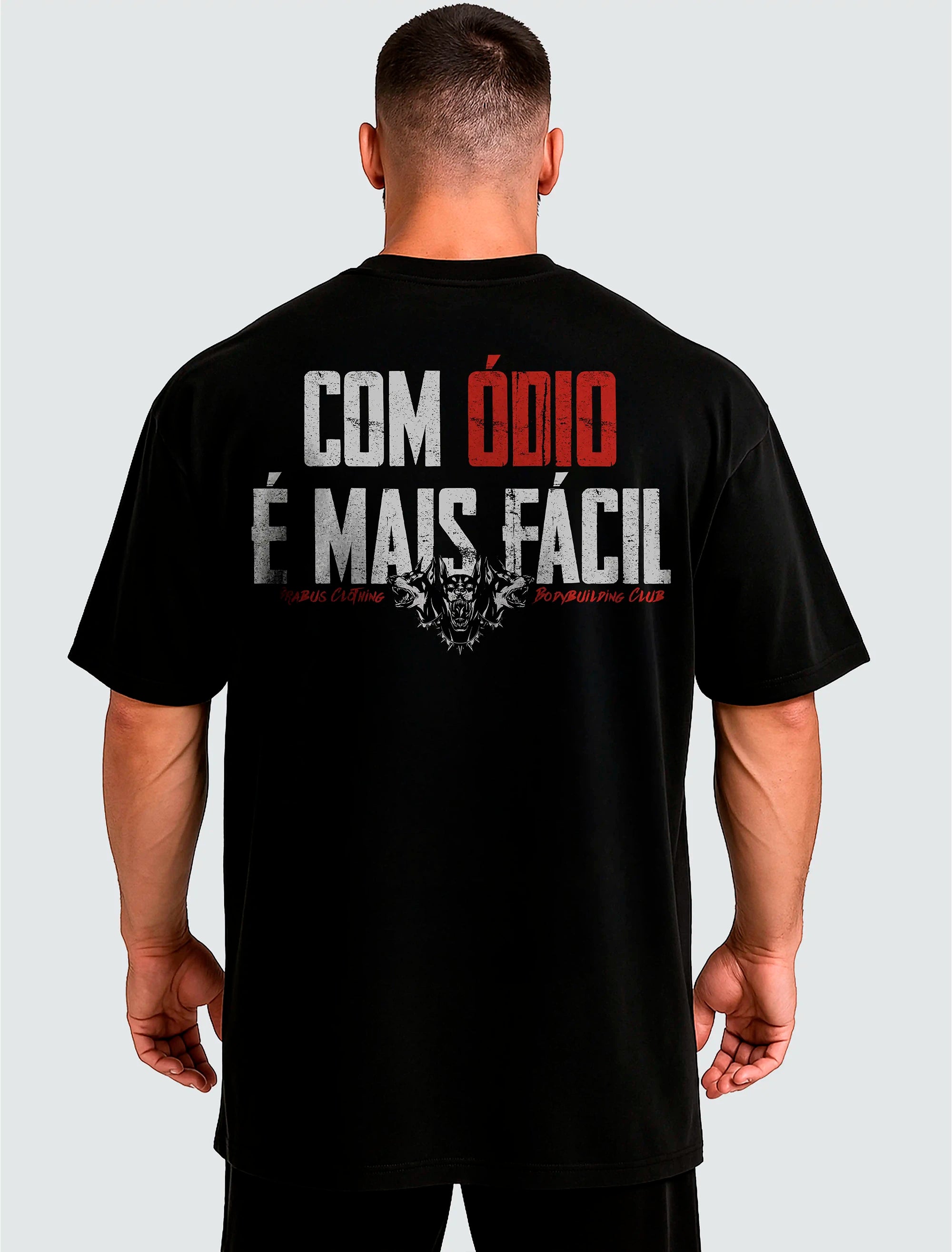 Camiseta Oversized Com Ódio é Mais Fácil