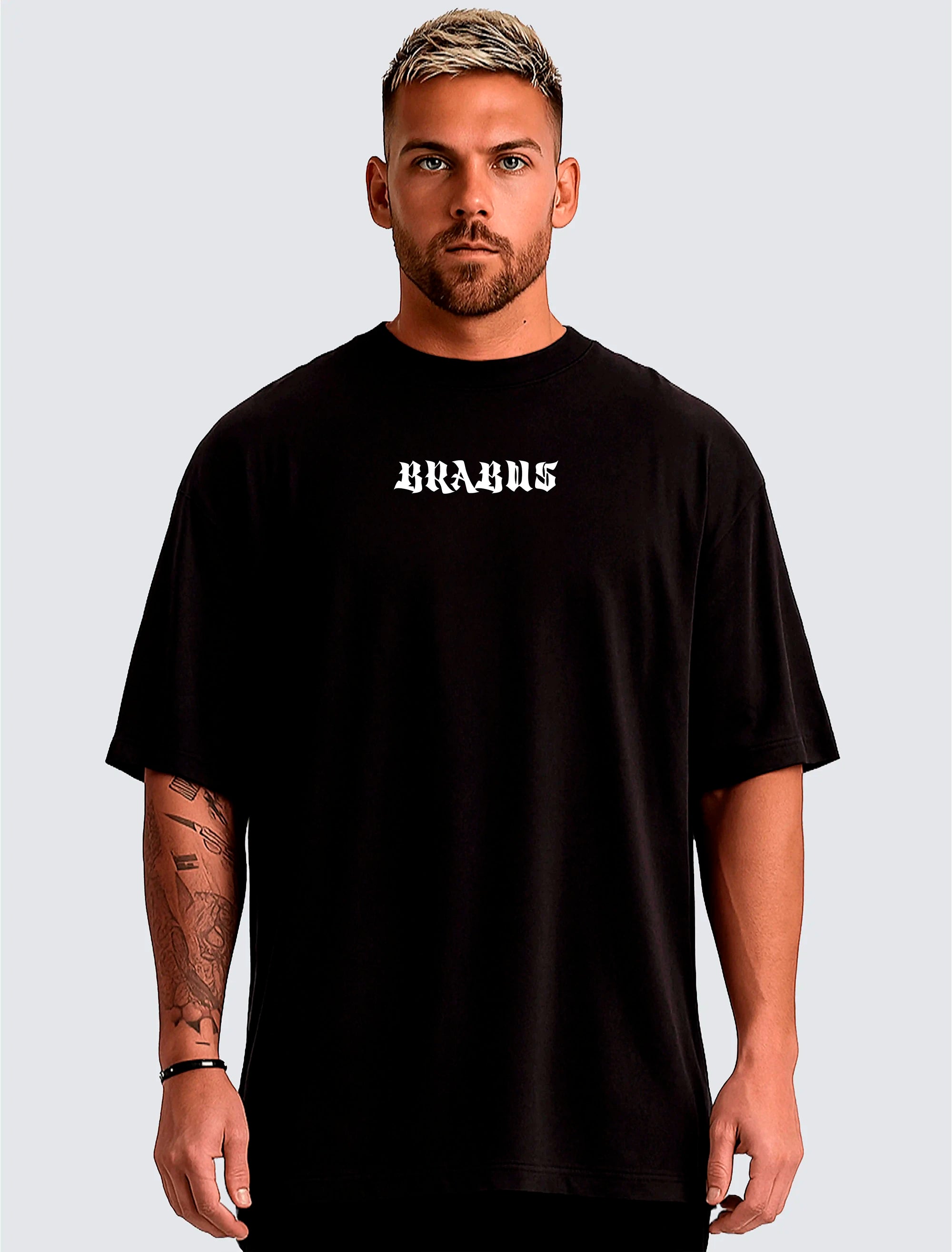 Camiseta Oversized Trabalho Duro Vence Talento Brabus