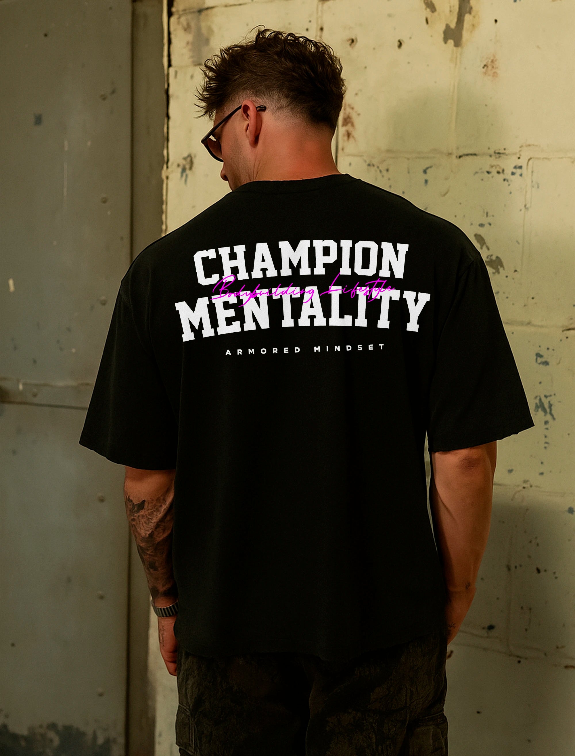 Camiseta Oversized Champion Mentality