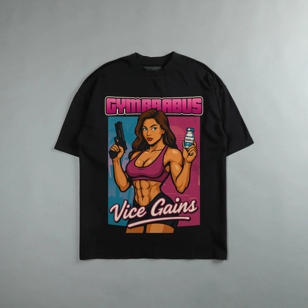 Camiseta Oversized Vice Gains Gymbrabus